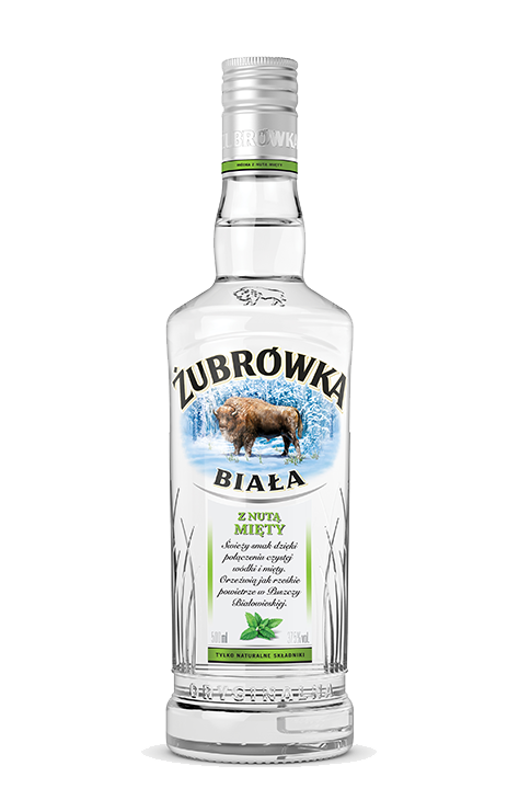 Wódka Żubrówka Biała z Nutą Mięty 0.5L