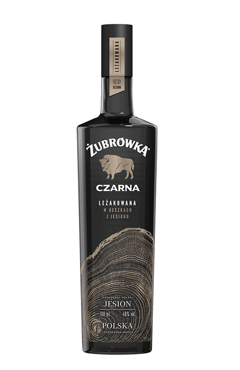 Wódka Żubrówka Czarna Leżakowana w beczkach z jesionu 0.7L